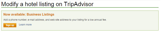trip advisor modify listing